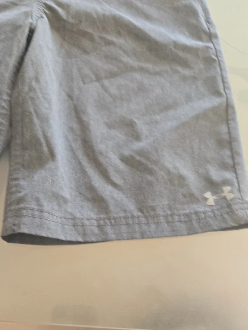 Under Armour Light Gray Flat-Front Men's Shorts